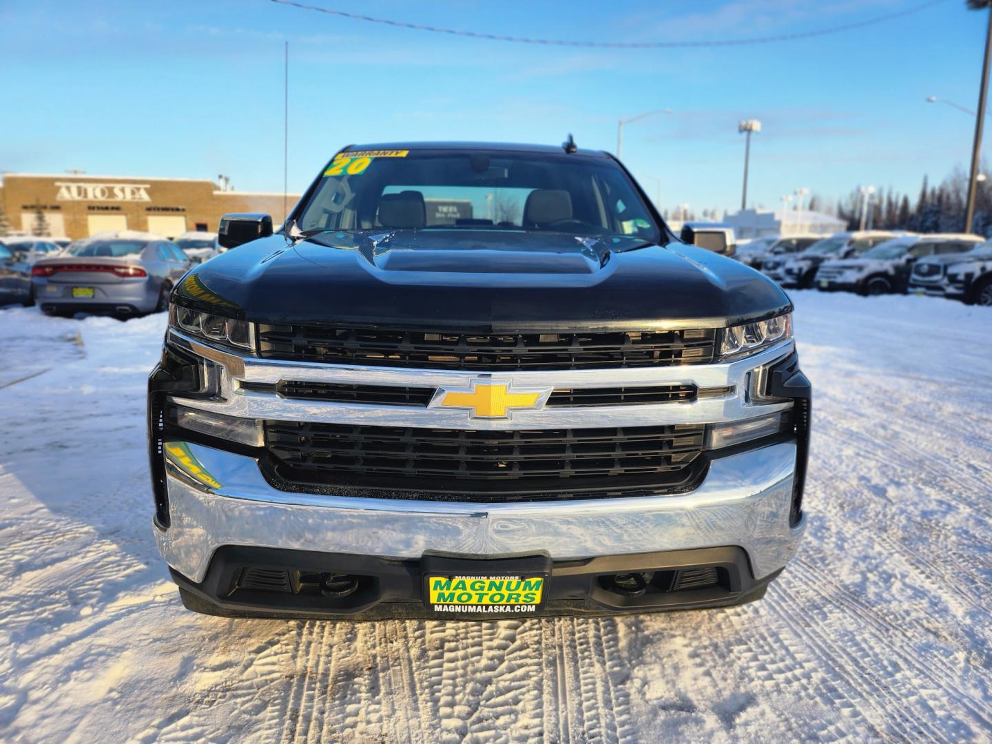 2020 Black /Black Chevrolet Silverado 1500 LT Double Cab 4WD (1GCRYDEDXLZ) with an 5.3L V8 OHV 16V engine, 6A transmission, located at 1960 Industrial Drive, Wasilla, 99654, (907) 274-2277, 61.573475, -149.400146 - Photo#2